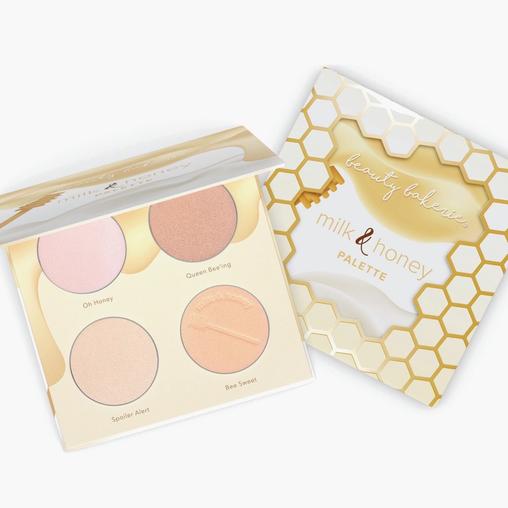 Beauty Bakerie Milk & Honey Highlighter Palette - Peach & Pink Glow